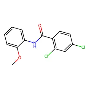 2,4-二氯-N-(2-甲氧基苯基)苯甲酰胺 structure