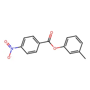 4-Nitrobenzoic acid, 3-methylphenyl ester structure