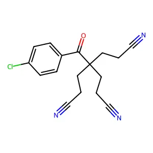 4-(4-Chlorobenzoyl)-4-(2-cyanoethyl)heptanedinitrile structure