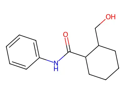 2-(Hydroxymethyl)-N-phenylcyclohexane-1-carboximidic acid structure