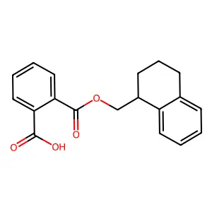 2-{[(1,2,3,4-Tetrahydronaphthalen-1-yl)methoxy]carbonyl}benzoic acid structure