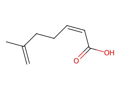 6-Methylhepta-2,6-dienoic acid structure