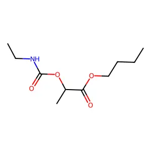 Butyl 2-(ethylcarbamoyloxy)propanoate structure