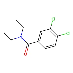 3,4-二氯-N,N-二乙基苯甲酰胺 structure