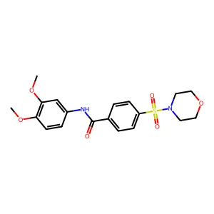 N-(3,4-dimethoxyphenyl)-4-(morpholinosulfonyl)benzamide structure