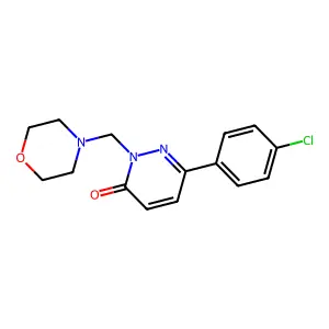 6-(4-chlorophenyl)-2-(morpholin-4-ylmethyl)pyridazin-3(2H)-one structure