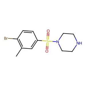 1-((4-Bromo-3-methylphenyl)sulfonyl)piperazine structure
