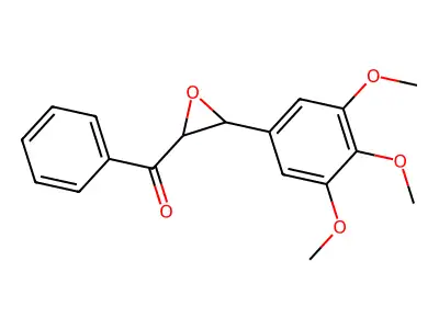 Phenyl[3-(3,4,5-trimethoxyphenyl)oxiran-2-yl]methanone structure
