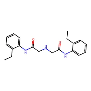 N-(2-ethylphenyl)-2-({[(2-ethylphenyl)carbamoyl]methyl}amino)acetamide structure