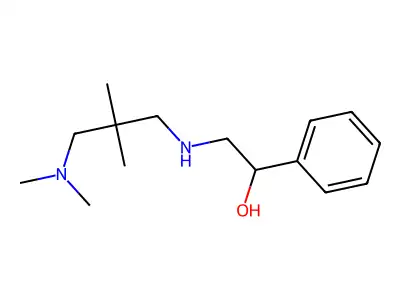 2-((3-(Dimethylamino)-2,2-dimethylpropyl)amino)-1-phenylethan-1-ol structure