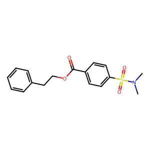 2-Phenylethyl 4-(dimethylsulfamoyl)benzoate structure