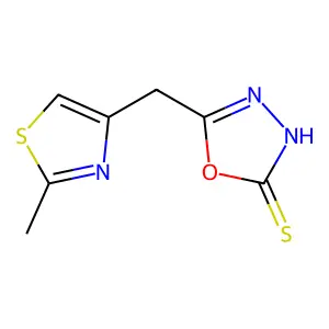 5-[(2-Methyl-1,3-thiazol-4-yl)methyl]-1,3,4-oxadiazole-2-thiol structure