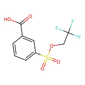3-[(2,2,2-Trifluoroethoxy)sulfonyl]benzoic acid structure