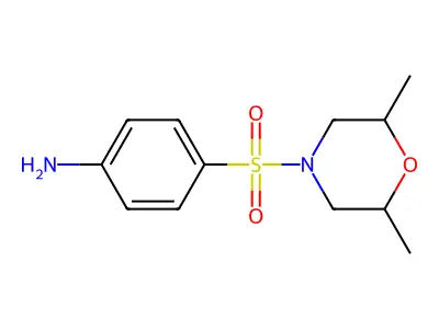 4-[(2,6-Dimethylmorpholin-4-yl)sulfonyl]aniline structure