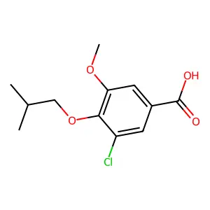 3-Chloro-5-methoxy-4-(2-methylpropoxy)benzoic acid structure