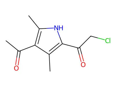 1-(4-Acetyl-3,5-dimethyl-1H-pyrrol-2-yl)-2-chloro-ethanone structure