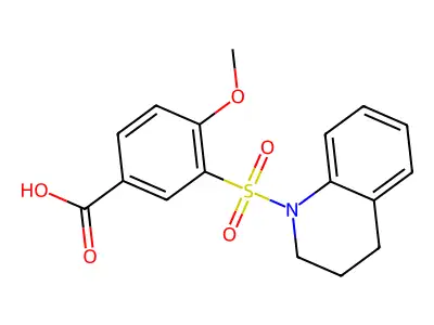 4-Methoxy-3-(1,2,3,4-tetrahydroquinoline-1-sulfonyl)benzoic acid structure