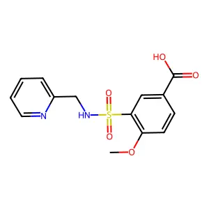 4-Methoxy-3-[(pyridin-2-ylmethyl)sulfamoyl]benzoic acid structure