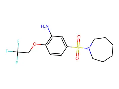 5-(Azepane-1-sulfonyl)-2-(2,2,2-trifluoroethoxy)aniline structure