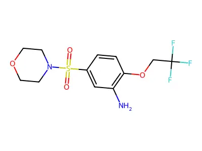 5-(Morpholine-4-sulfonyl)-2-(2,2,2-trifluoroethoxy)aniline structure