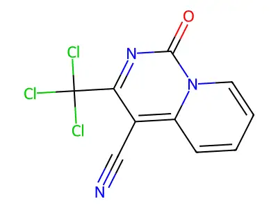 1H-Pyrido[1,2-c]pyrimidine-4-carbonitrile, 1-oxo-3-(trichloromethyl)- structure