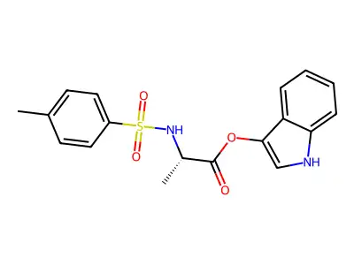(S)-1H-Indol-3-yl 2-(4-methylphenylsulfonamido)-propanoate structure