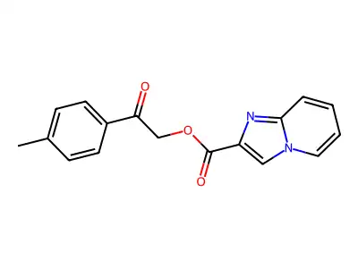 [2-(4-Methylphenyl)-2-oxoethyl] imidazo[1,2-a]pyridine-2-carboxylate structure