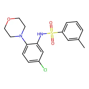 N-(5-chloro-2-morpholin-4-ylphenyl)-3-methylbenzenesulfonamide structure