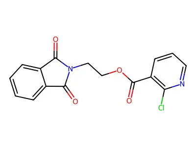 2-(1,3-Dioxoisoindolin-2-yl)ethyl 2-chloropyridine-3-carboxylate structure