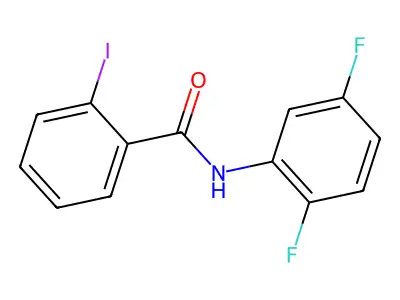 N-(2,5-difluorophenyl)-2-iodobenzamide structure