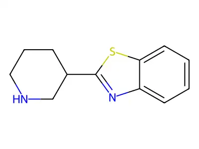 2-(Piperidin-3-yl)-1,3-benzothiazole structure