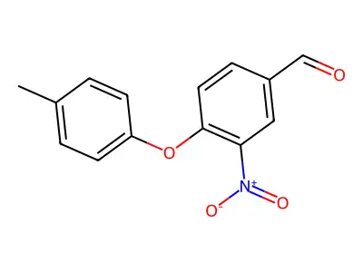 4-(4-Methylphenoxy)-3-nitrobenzenecarbaldehyde structure