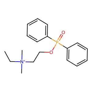 2-Diphenylphosphoryloxyethyl-ethyl-dimethylazanium structure