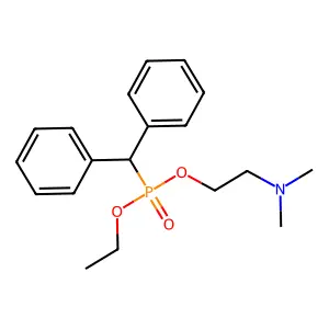 2-(Dimethylamino)ethyl ethyl (diphenylmethyl)phosphonate structure