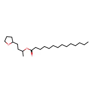 4-(Oxolan-2-yl)butan-2-yl tetradecanoate structure