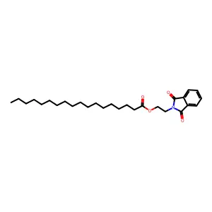 2-(1,3-Dioxoisoindol-2-yl)ethyl octadecanoate structure
