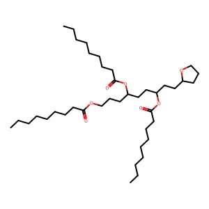 [4,7-Di(nonanoyloxy)-9-(oxolan-2-yl)nonyl] nonanoate structure