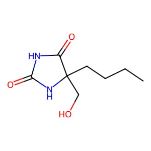 5-Butyl-5-(hydroxymethyl)imidazolidine-2,4-dione structure