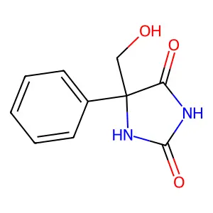 5-(Hydroxymethyl)-5-phenylimidazolidine-2,4-dione structure