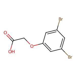 (3,5-二溴苯氧基)乙酸 structure