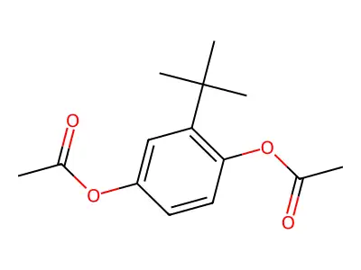 Tert-butylhydroquinone diacetate structure