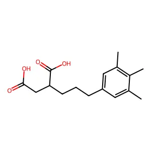 2-[3-(3,4,5-Trimethylphenyl)propyl]butanedioic acid structure