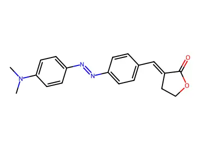 3-[[4-[[4-(Dimethylamino)phenyl]diazenyl]phenyl]methylidene]oxolan-2-one structure