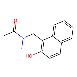 N-[(2-hydroxynaphthalen-1-yl)methyl]-N-methylacetamide structure