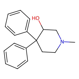 1-Methyl-4,4-diphenyl-3-piperidinol structure