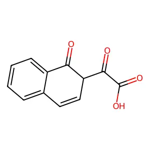 2-oxo-2-(1-oxo-2H-naphthalen-2-yl)acetic acid structure