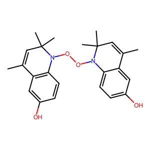 6-Quinolinol, 1,1'-dioxybis(1,2-dihydro-2,2,4-trimethyl- structure