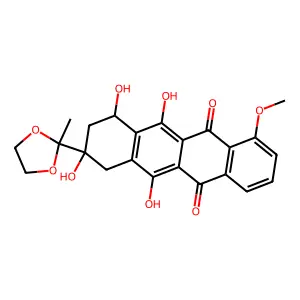 Daunomycinone 13-ethylene ketal structure