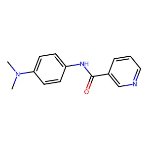 N-[4-(dimethylamino)phenyl]pyridine-3-carboxamide structure