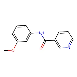 N-(3-methoxyphenyl)nicotinamide structure
